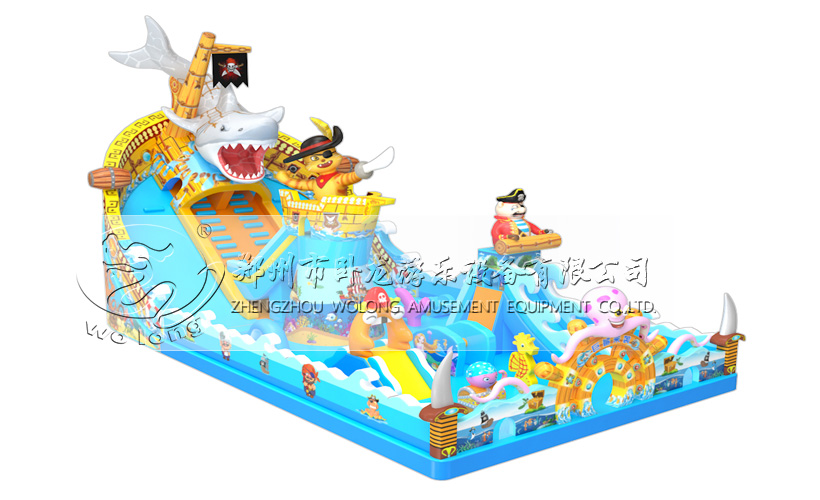 鯊魚來襲,充氣滑梯,大型充氣城堡,充氣蹦蹦床
